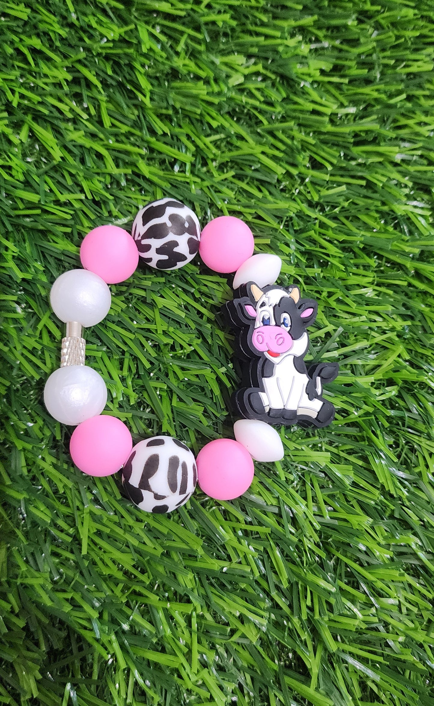 Pinky Cow Cup Charm