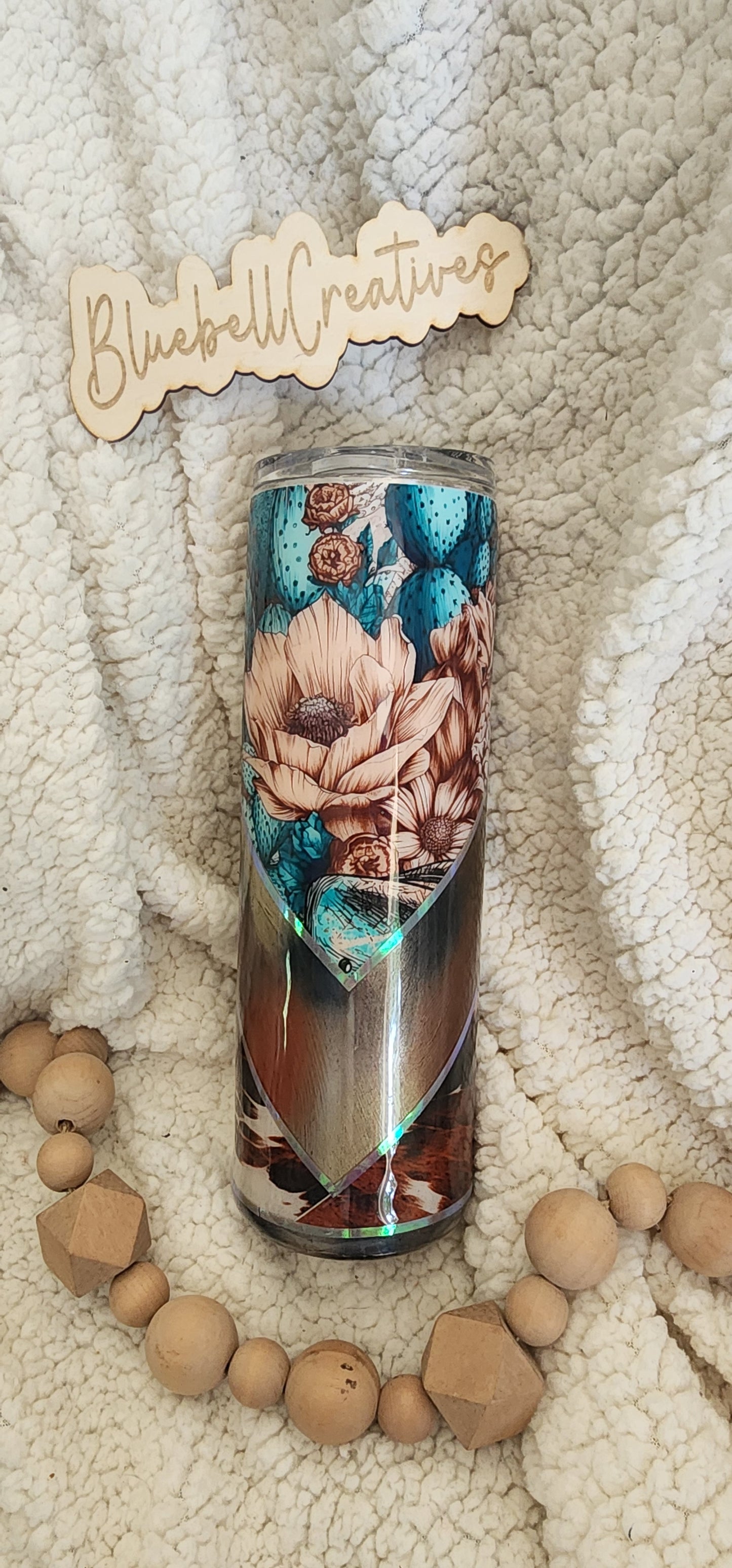 30 oz Flowers and Cactus Tumbler