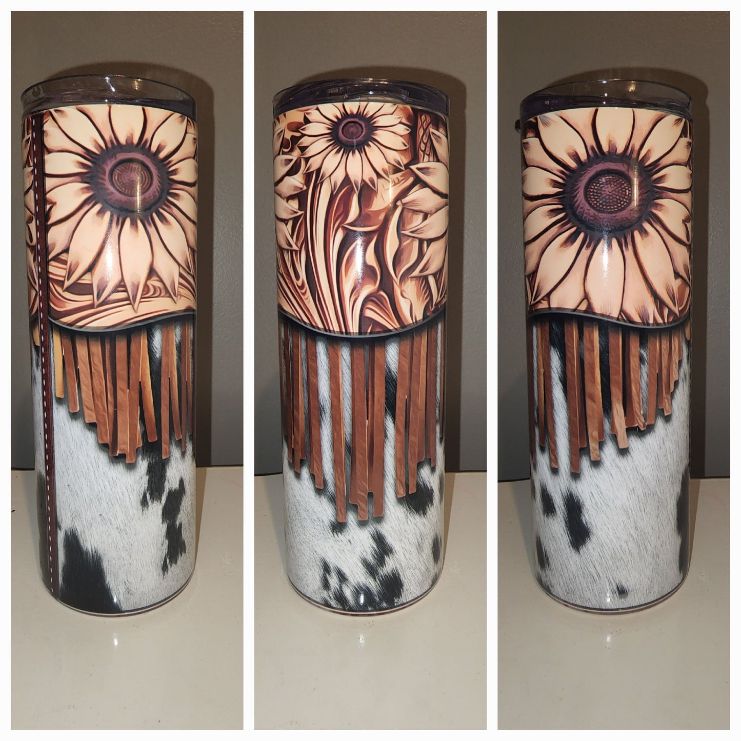 Leather sunflowers 20 oz