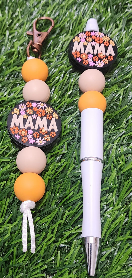 Vintage Mama Pen and Keychain Combo