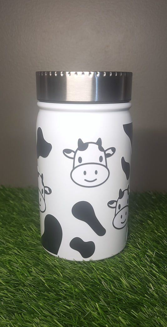 Cow 17 0z Mason Jar