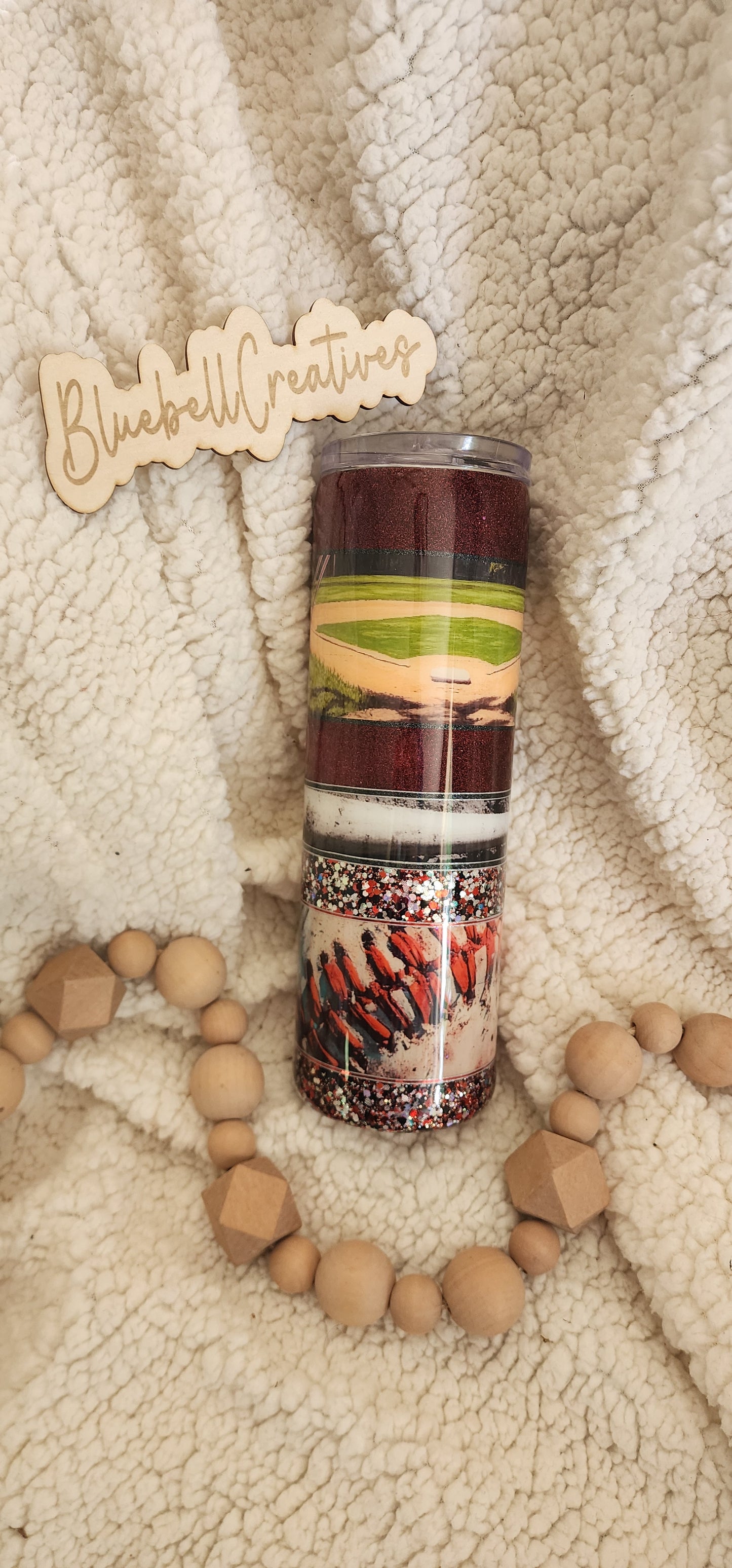 30 Oz Baseball tumbler