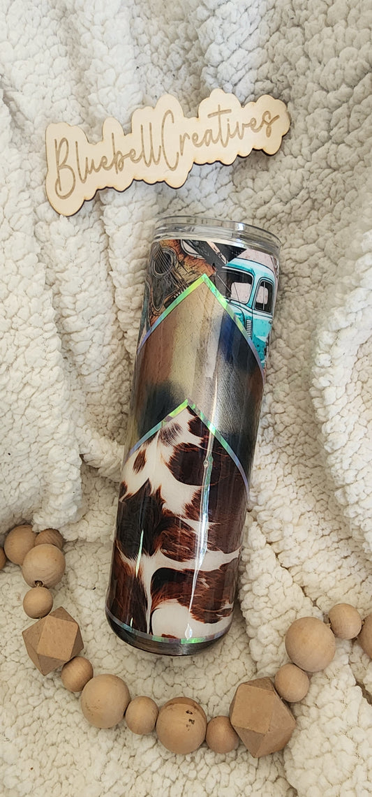 30 oz Flowers and Cactus Tumbler