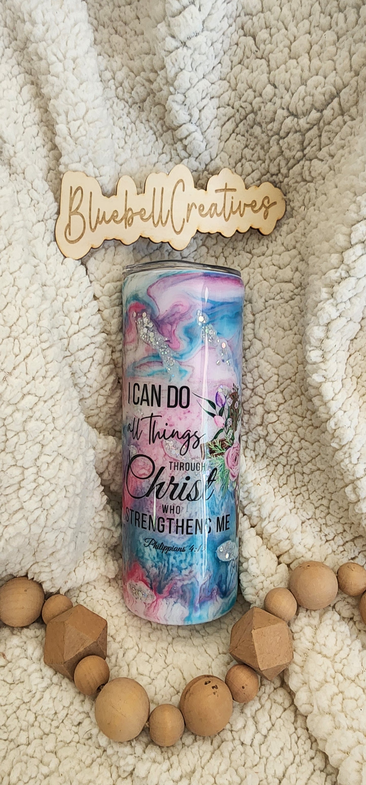 20 oz You Can Do All Thing Ink Drop Tumbler