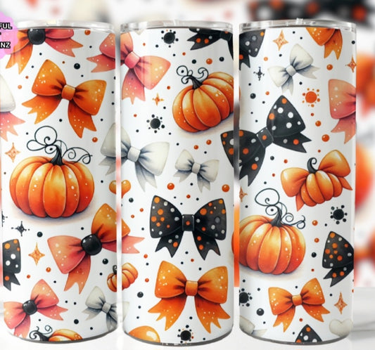 Pumpkins and Bows 20oz Tumbler